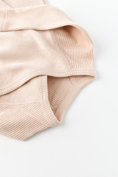 Set 4 piese: bluza, pantaloni, caciulita si manusi din bumbac organic si modal - blush, babycosy - imagine produs HeiBebe.ro [4]
