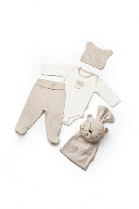 Set cadou nou nascut 5 piese, teddybear, babycosy, marime 0-3 luni - imagine produs HeiBebe.ro [1]