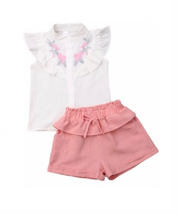 Set camasuta si pantaloni cu broderie - imagine produs HeiBebe.ro [2]