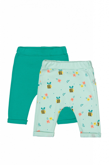 Set de 2 perechi de pantaloni albinute pentru bebelusi, tongs baby - imagine produs HeiBebe.ro [3]