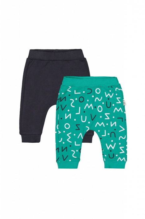 Set de 2 perechi de pantaloni litere pentru bebelusi, tongs baby - imagine produs HeiBebe.ro [4]