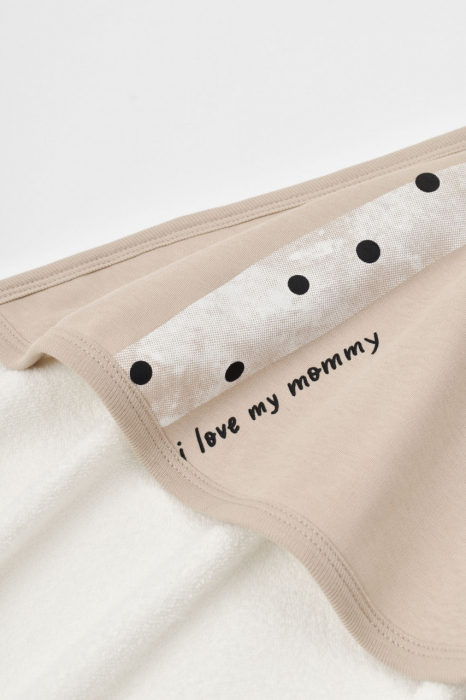 Set de baie cu prosop si manusa girafa, babycosy, mink - imagine produs HeiBebe.ro [2]