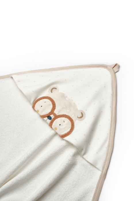 Set prosop cu manusa, 100% bumbac organic, teddybear, babycosy - imagine produs HeiBebe.ro [5]