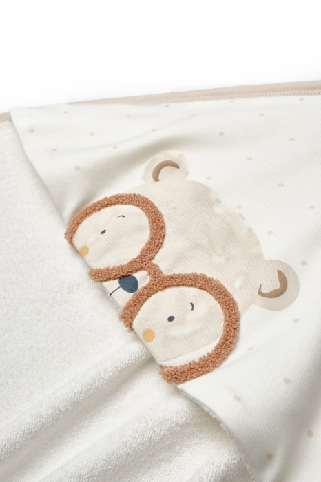Set prosop cu manusa, 100% bumbac organic, teddybear, babycosy - imagine produs HeiBebe.ro [4]