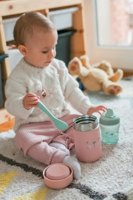 Termos alimentar hygge 400 ml, roz suavinex - imagine produs HeiBebe.ro [4]