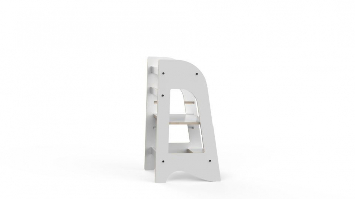 Turn de invatare mamatoyz learning tower din mdf, alb - imagine produs HeiBebe.ro [3]