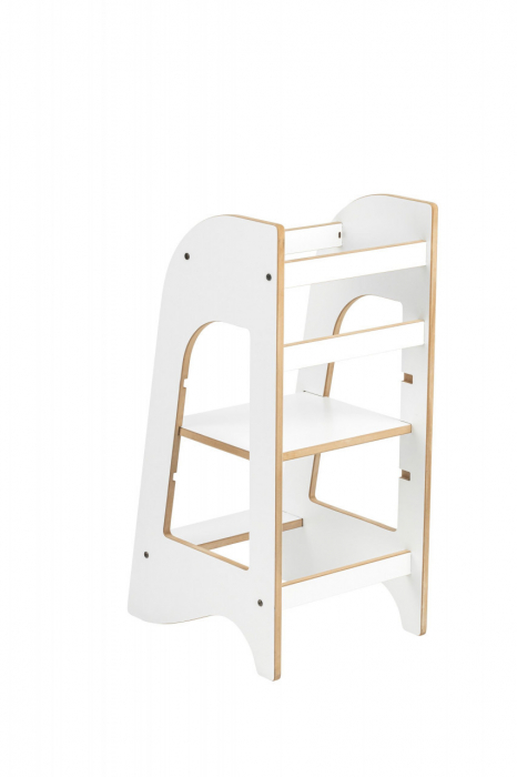 Turn de invatare mamatoyz learning tower din mdf, alb - imagine produs HeiBebe.ro [6]