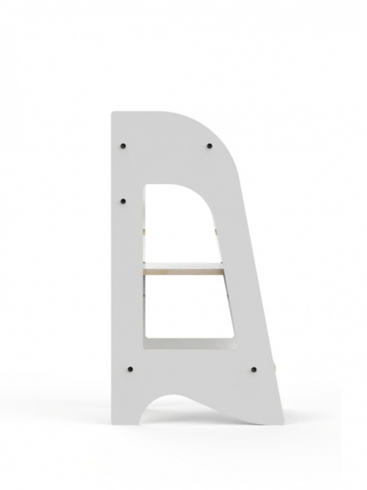 Turn de invatare mamatoyz learning tower din mdf, alb - imagine produs HeiBebe.ro [5]