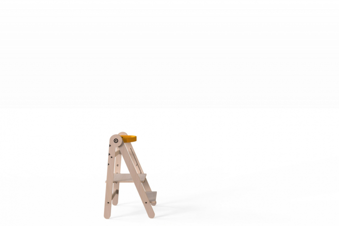 Turn de invatare pliabil mamatoyz learning tower din lemn, galben - imagine produs HeiBebe.ro [6]