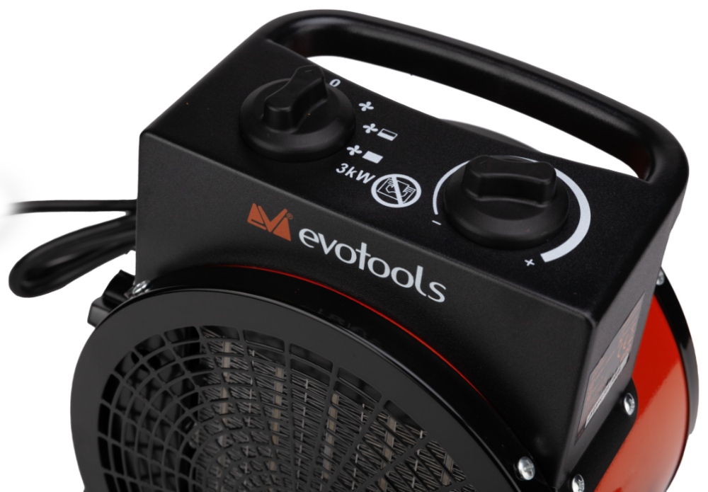 Aeroterma ceramică Evotools 2000W – încălzire rapidă și sigură [3]