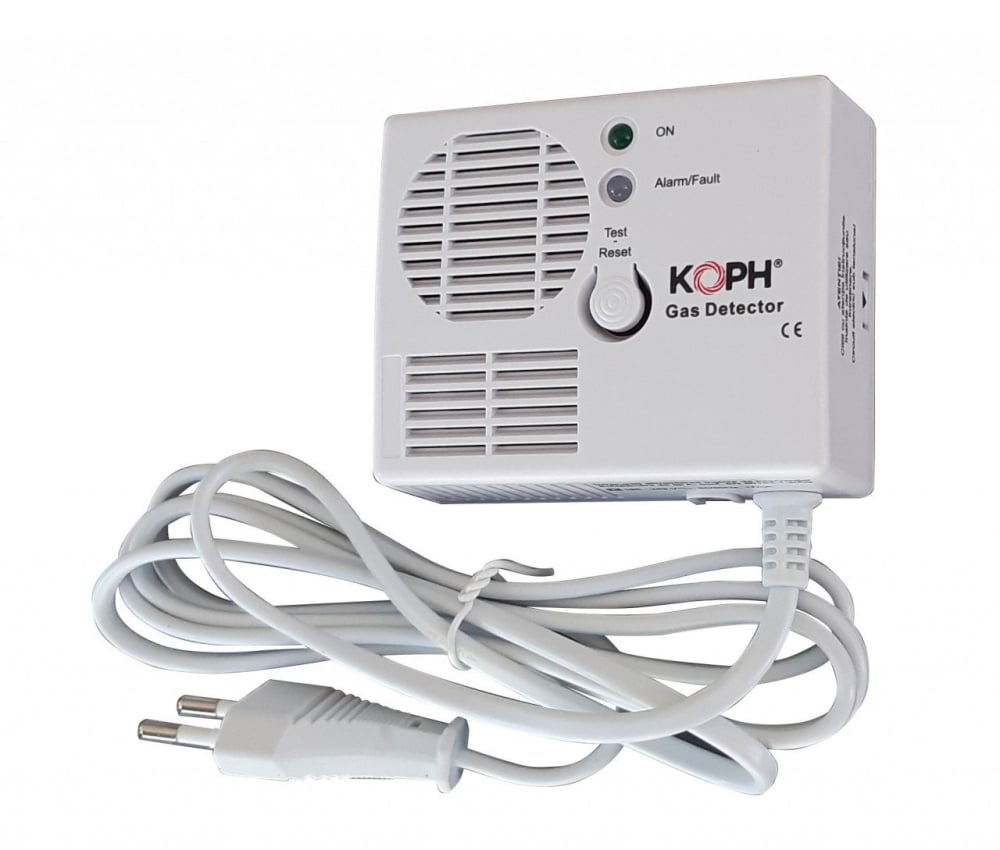 Detector de gaz metan KOPH – 230V, alarmă acustică și vizuală [1]