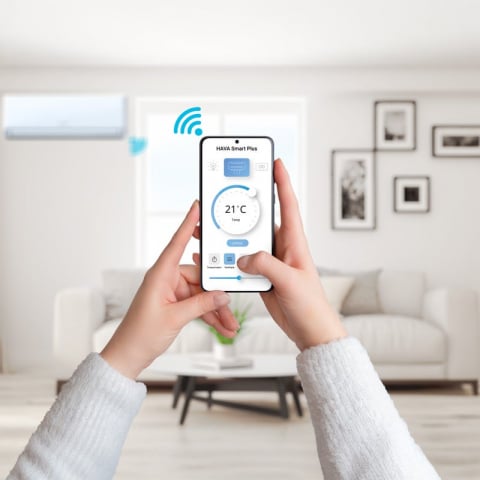 Aer conditionat Hava Smart Plus, Wi-Fi, 12000 BTU, clasa energetica A++, cu kit de instalare inclus [3]