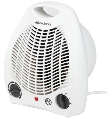 Aeroterma electrică Evotools 2000W, 2 trepte de putere, termostat reglabil, protecție supraîncălzire, funcție aer rece [1]
