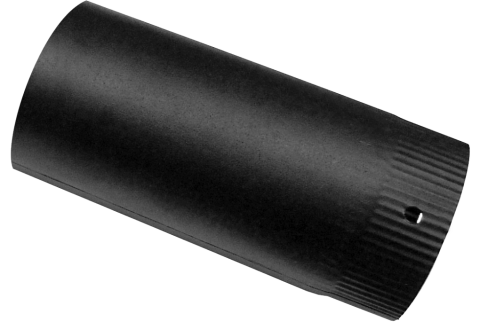 Accesorii sobe - Burlan Emailat Mat D130 L900 Negru | Grosime 0.3/0.35 mm
