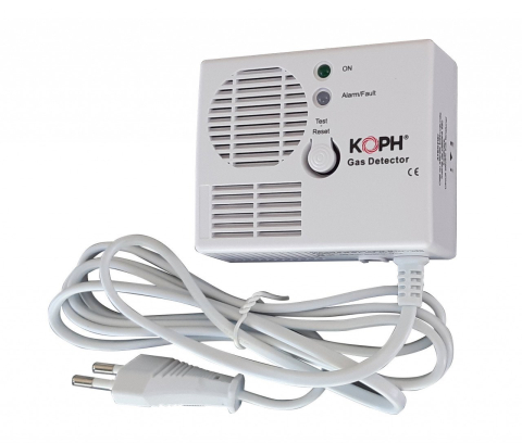Centrale termice GN/GPL - Detector de gaz metan KOPH – 230V, alarmă acustică și vizuală
