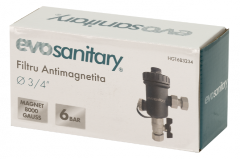 Filtru Antimagnetita EvoSanitary 9000 Gauss – Protecție centrală [1]