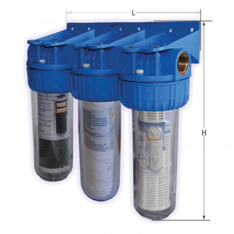 Sisteme filtrare , cartuse filtrante - filtru-apa-triplex-triplu-bumac-carbune-sita