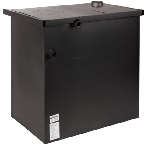Pachet Termosobă pe lemne 12.05 kW cu cuptor, plită și 3 calorifere, vas expansiune, pompă recirculare, aspirator cenușă – încălzire completă 85 m² [3]