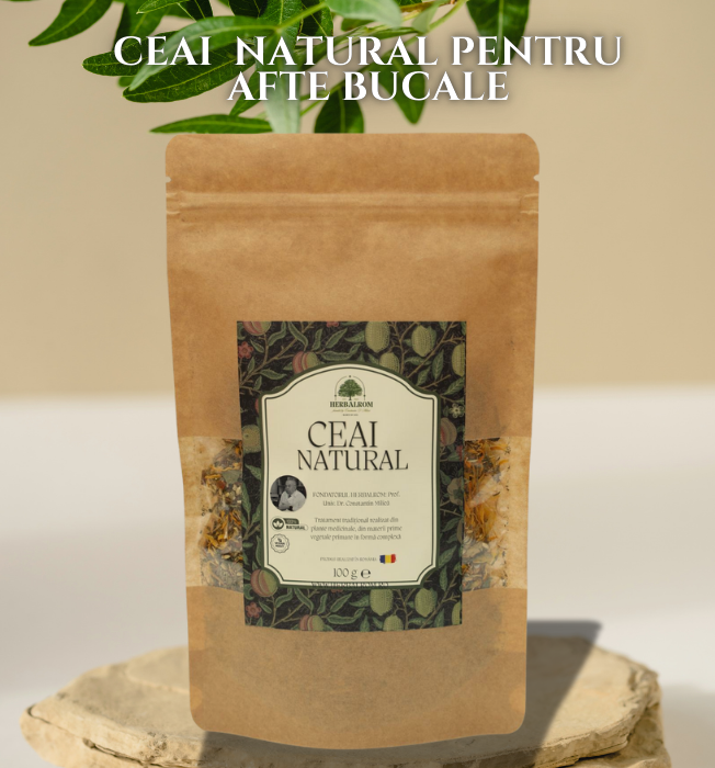 Ceai Natural Remediu Afte Bucale 100g [1]
