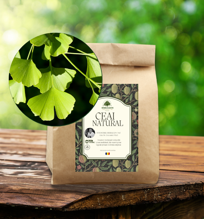 Ginkgo Biloba Frunze, taiat (herba cut) 100g [1]