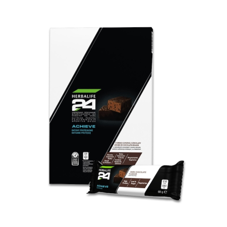 Personalizarea proteinelor și gustări proteice - Batoane Proteice Achieve cu aromă Ciocolată neagră 6 batoane x 60gr per cutie