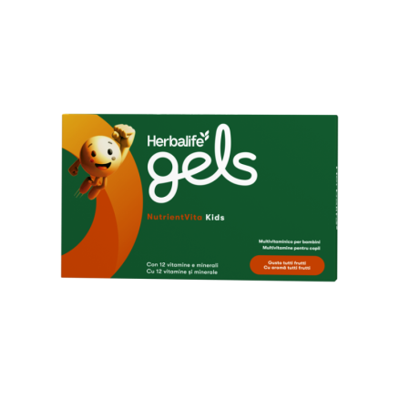 Suplimente alimentare pentru copii - Herbalife Gels NutrientVita Kids Aromă Tutti frutti 30 de comprimate de gel masticabile