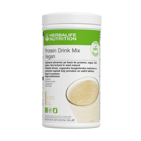 Controlul Greutății - Protein Drink Mix Vegan Vanilie 550g