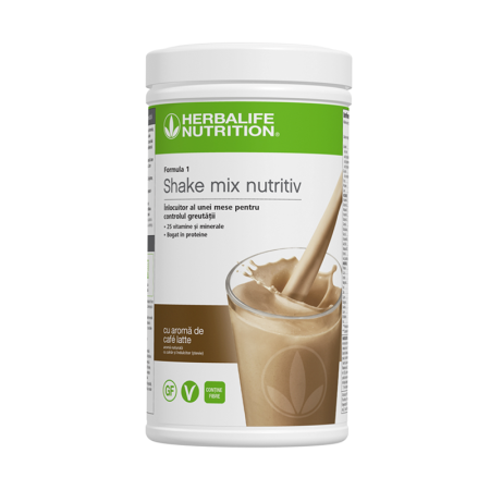 Mic dejun și Mese sănătoase - Shake-ul Formula 1 Café Latte 550g