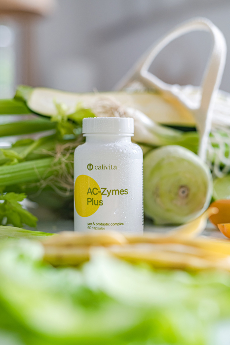 Complex Probiotice și Prebiotice AC-Zymes Plus CaliVita, 60 capsule [8]