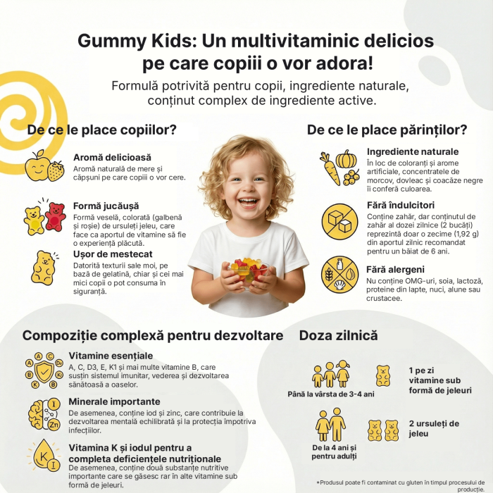 Gummy Kids CaliVita 100 Jeleuri | Multivitamine Copii [2]
