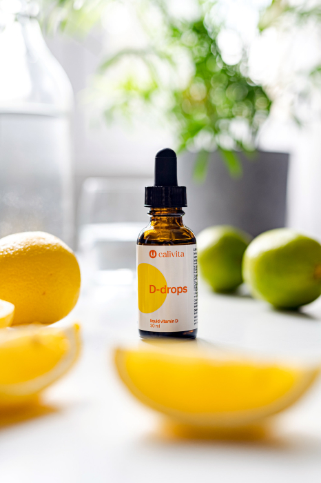 Vitamina D3 Lichidă pentru Copii și Adulți D-drops CaliVita, 30 ml [7]