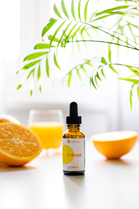 Vitamina D3 Lichidă pentru Copii și Adulți D-drops CaliVita, 30 ml [5]