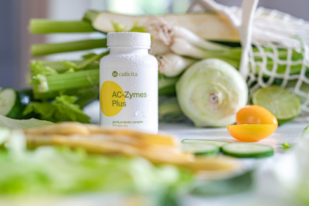 Complex Probiotice și Prebiotice AC-Zymes Plus CaliVita, 60 capsule [6]