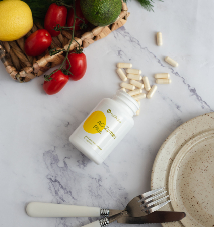 Complex Probiotice și Prebiotice AC-Zymes Plus CaliVita, 60 capsule [4]