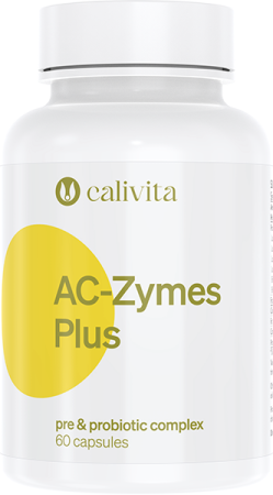Digestie - Complex Probiotice și Prebiotice AC-Zymes Plus CaliVita, 60 capsule