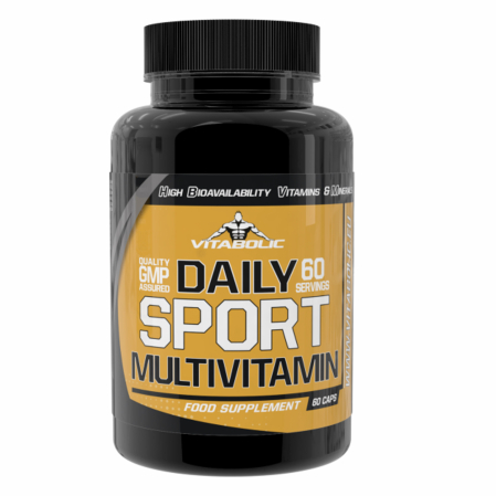 Vitamine & Suplimente - Daily Sport Multivitamin 60 caps – Complex de vitamine și minerale pentru energie și imunitate – Vitabolic