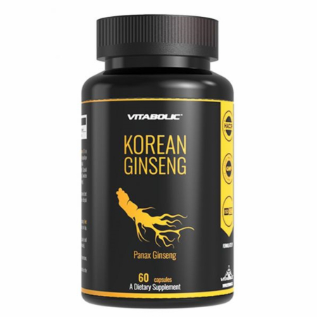 Vitamine & Suplimente - Korean Ginseng Panax Ginseng Vitabolic – 100 capsule extract natural pentru energie, vitalitate și adaptogen