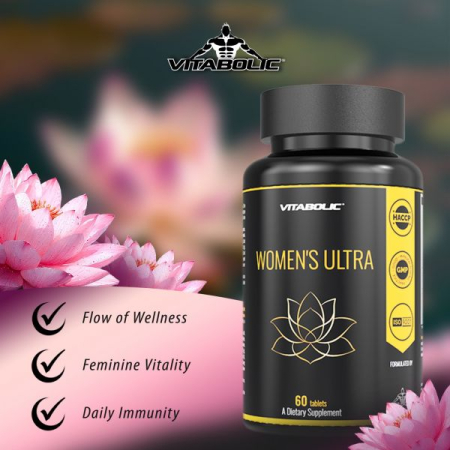 Womens Ultra Multivitamin 60 caps – Multivitamine pentru femei: energie, imunitate și sănătate generală – Vitabolic [1]