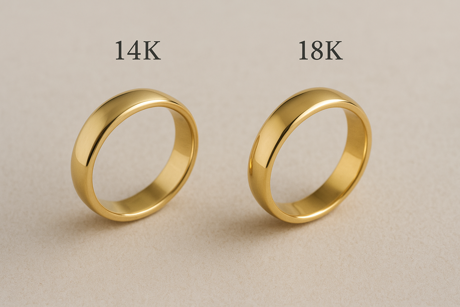Diferența între aurul de 14K și aurul de 18K