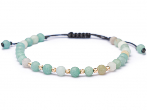 Bratara cu bile aur 14k - EA - Bratara bile aur 14k