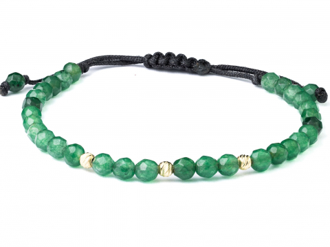 Bratara cu bile aur 14k - EA - Bratara bile aur 14k