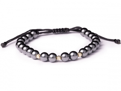Bratara cu bile aur 14k - EA - Bratara bile aur 14k