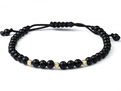 Bratara cu bile aur 14k - EA - Bratara bile aur 14k