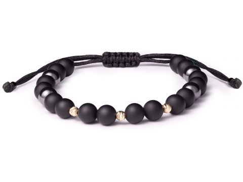 Bratara cu bile aur 14k - EA - Bratara bile aur 14k