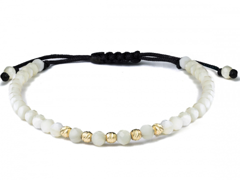 Bratara cu bile aur 14k - EA - Bratara bile aur 14k