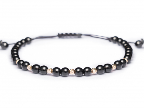 Bratara cu bile aur 14k - EA - Bratara bile aur 14k