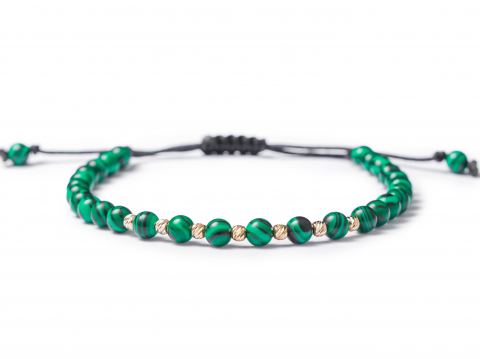 Bratara cu bile aur 14k - EA - Bratara bile aur 14k