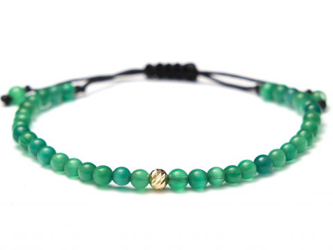 Bratara cu bile aur 14k - EA - Bratara bile aur 14k
