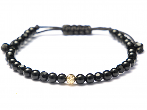 Bratara cu bile aur 14k - EA - Bratara bile aur 14k