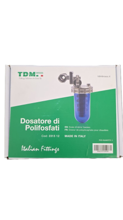 Filtri pentru centrale termice - Filtru anticalcar cu rezerva polifosfat 1/2" TDM Italia